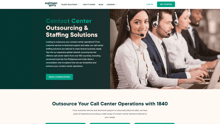 1840 Call Center Outsourcing Company