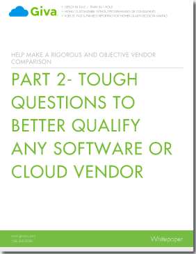 Part 2 - Tough Questions to Better Select, Compare & Evaluate Any Software or Cloud Vendors